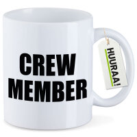 Kaffeetasse Crew Member Schriftzug 330ml