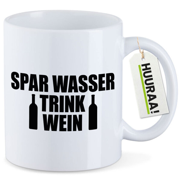 Kaffeetasse Spar Wasser Trink Wein Weinflasche 330ml