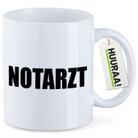 Kaffeetasse Notarzt Schriftzug 330ml