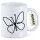 Kaffeetasse Schmetterling Silhouette 330ml
