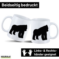 Kaffeetasse Gorilla Silhouette 330ml