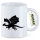 Kaffeetasse Drache Silhouette 330ml
