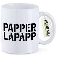 Kaffeetasse Papperlapapp Schriftzug 330ml