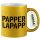 Glitzertasse Papperlapapp Schriftzug 330ml