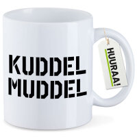 Kaffeetasse Kuddelmuddel Schriftzug 330ml