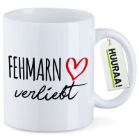 Kaffeetasse Fehmarn verliebt 330ml