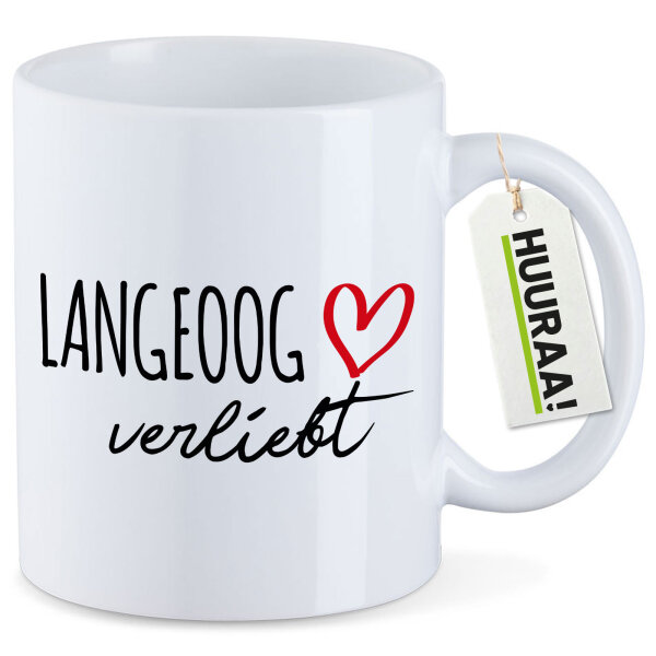 Kaffeetasse Langeoog verliebt 330ml