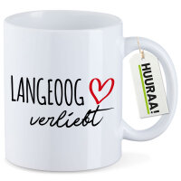 Kaffeetasse Langeoog verliebt 330ml