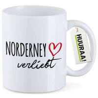Kaffeetasse Norderney verliebt 330ml