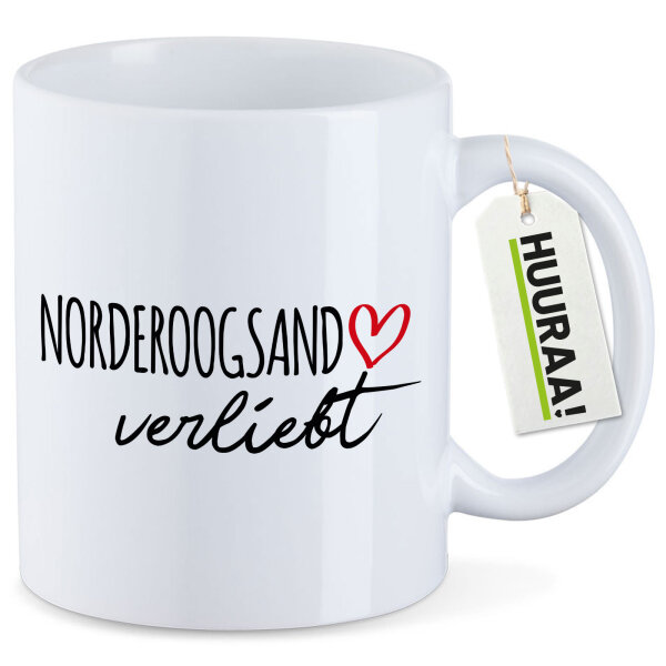 Kaffeetasse Norderoogsand verliebt 330ml