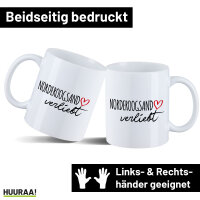 Kaffeetasse Norderoogsand verliebt 330ml