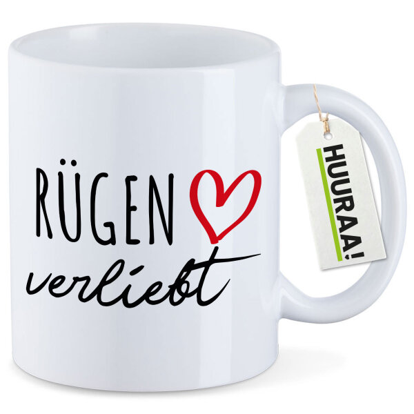 Kaffeetasse Rügen verliebt 330ml