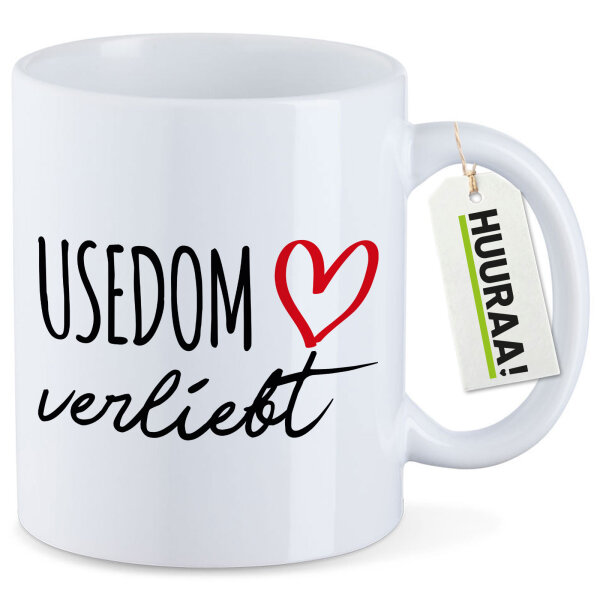 Kaffeetasse Usedom verliebt 330ml