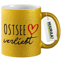 Glitzertasse Ostsee verliebt 330ml