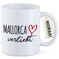 Kaffeetasse Mallorca verliebt 330ml