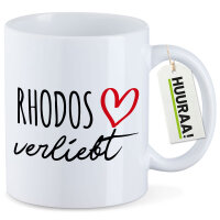 Kaffeetasse Rhodos verliebt 330ml