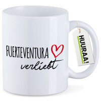 Kaffeetasse Fuerteventura verliebt 330ml