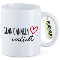 Kaffeetasse Gran Canaria verliebt 330ml