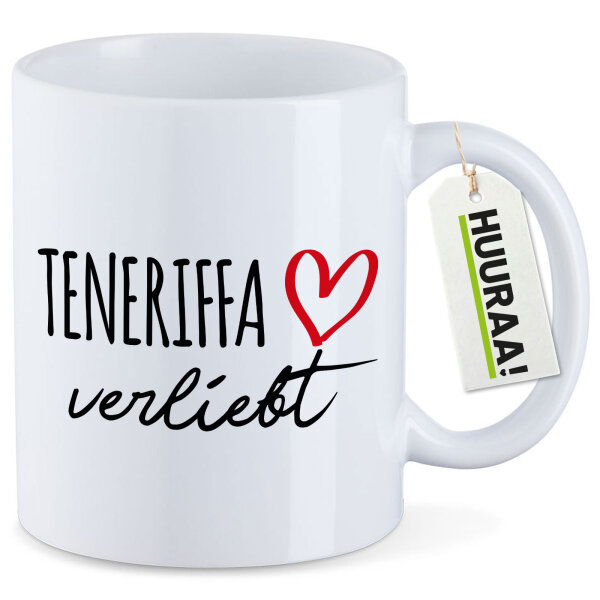Kaffeetasse Teneriffa verliebt 330ml