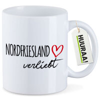 Kaffeetasse Nordfriesland verliebt 330ml