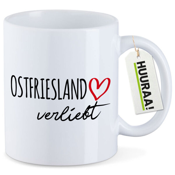 Kaffeetasse Ostfriesland verliebt 330ml