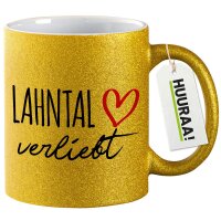Glitzertasse Lahntal verliebt 330ml
