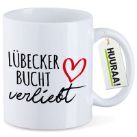 Kaffeetasse Lübecker Bucht verliebt 330ml