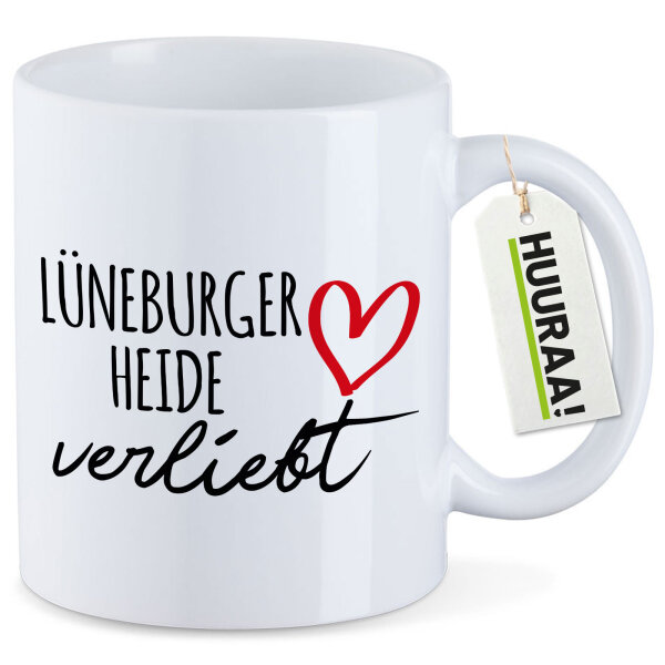 Kaffeetasse Lüneburger Heide verliebt 330ml