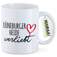 Kaffeetasse Lüneburger Heide verliebt 330ml