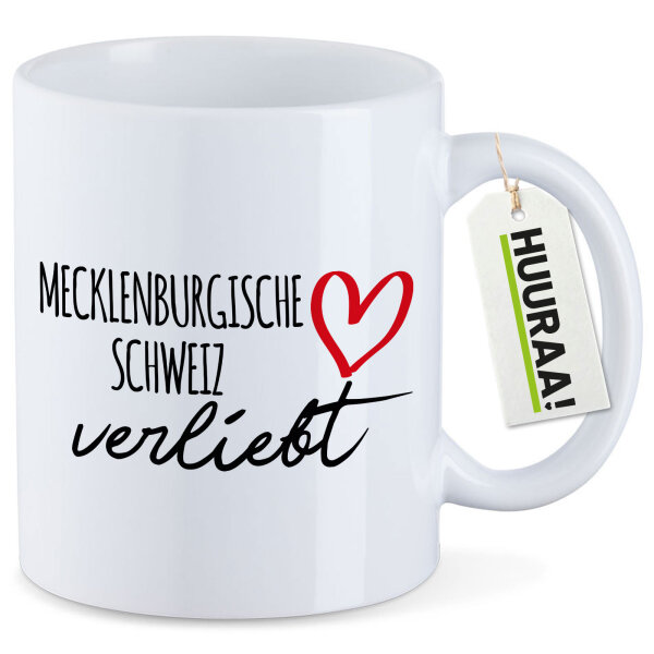 Kaffeetasse Mecklenburgische Schweiz verliebt 330ml