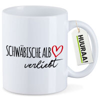 Kaffeetasse Schwäbische Alb verliebt 330ml