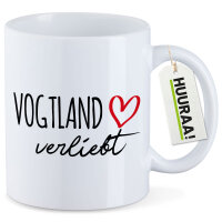 Kaffeetasse Vogtland verliebt 330ml