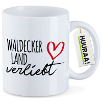Kaffeetasse Waldecker Land verliebt 330ml