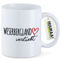 Kaffeetasse Weserbergland verliebt 330ml