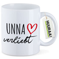 Kaffeetasse Unna verliebt 330ml