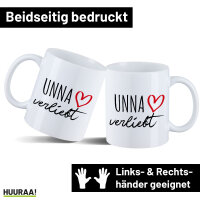 Kaffeetasse Unna verliebt 330ml