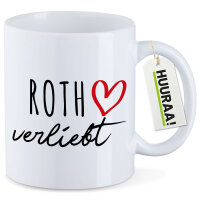 Kaffeetasse Roth verliebt 330ml