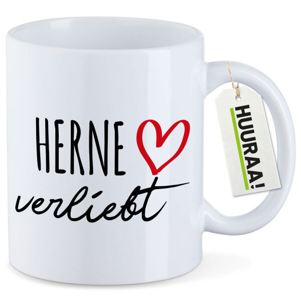 Kaffeetasse Herne verliebt 330ml