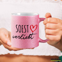 Kaffeebecher Soest verliebt 330ml Pink
