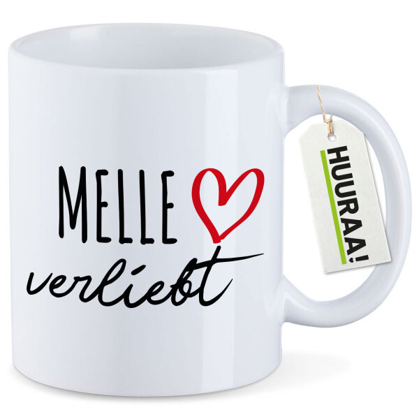 Kaffeetasse Melle verliebt 330ml