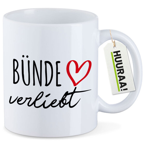 Kaffeetasse Bünde verliebt 330ml