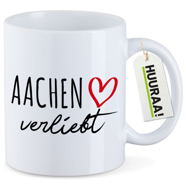 Kaffeetasse Aachen verliebt 330ml