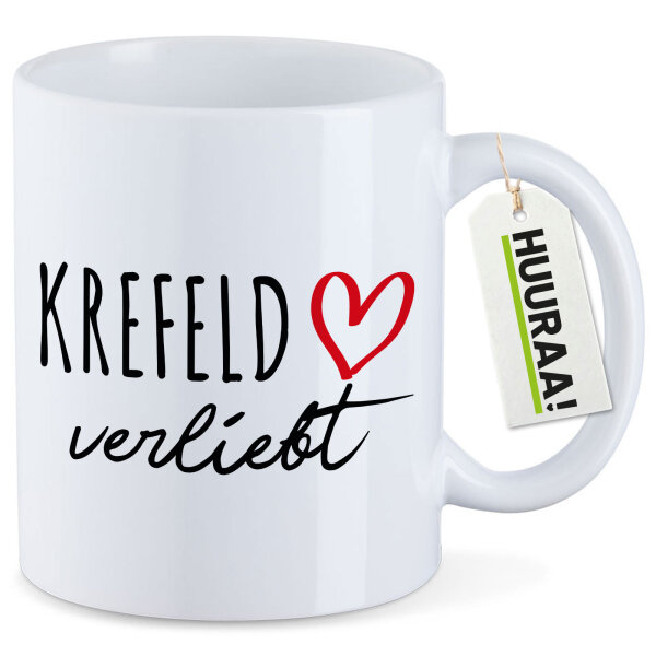 Kaffeetasse Krefeld verliebt 330ml