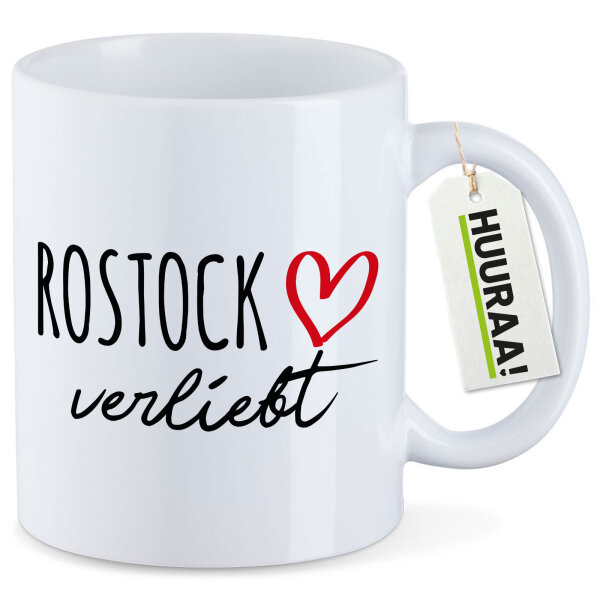 Kaffeetasse Rostock verliebt 330ml