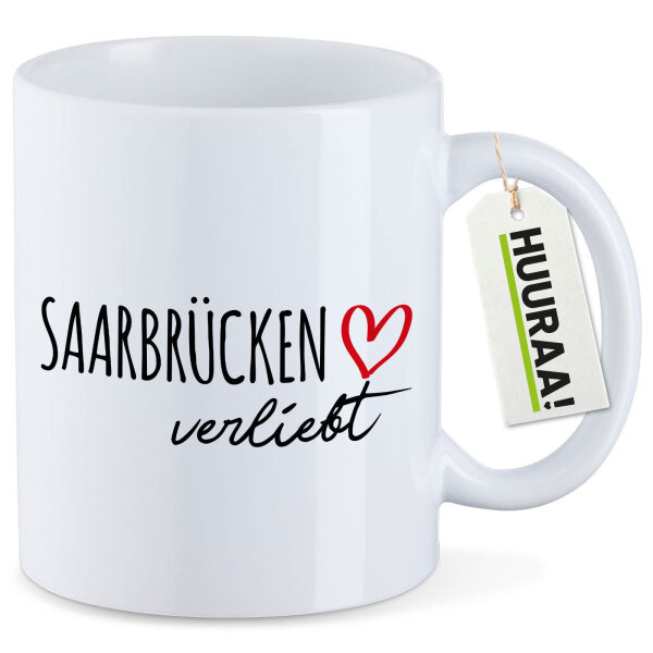 Kaffeetasse Saarbrücken verliebt 330ml
