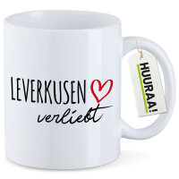 Kaffeetasse Leverkusen verliebt 330ml