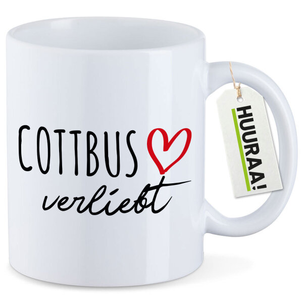 Kaffeetasse Cottbus verliebt 330ml