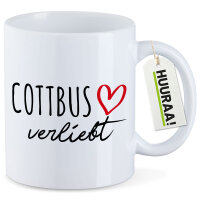 Kaffeetasse Cottbus verliebt 330ml