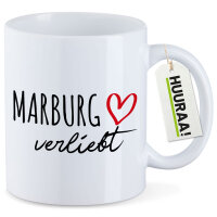 Kaffeetasse Marburg verliebt 330ml