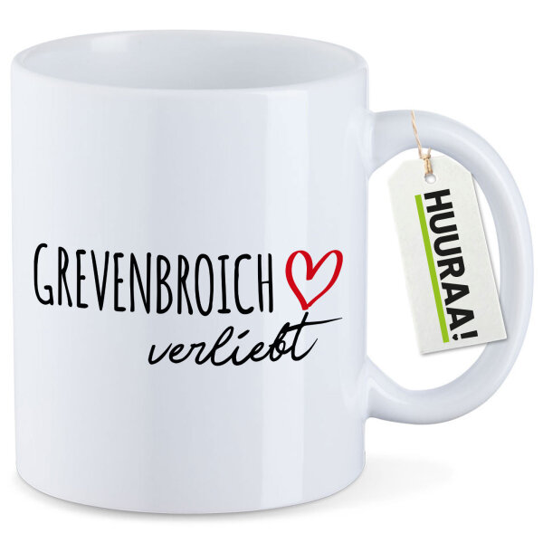 Kaffeetasse Grevenbroich verliebt 330ml